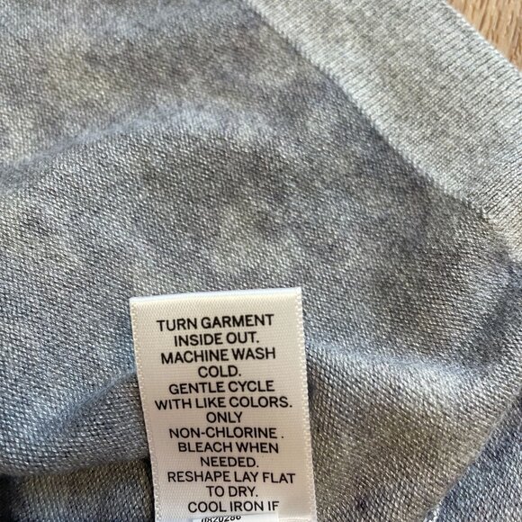 DRESSBARN CARDIGAN SWEATER FLORAL PAISLEY 3/4 SLEEVE STRETCHY WOMEN'S 1X GRAY - Picture 6 of 8